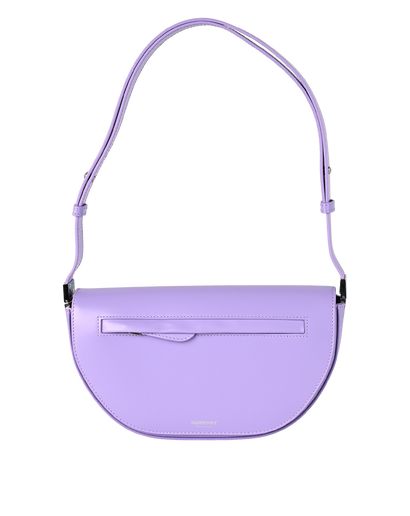 Small Olympia Shoulder Bag, £330, Handbags, Purple, Leather, Front view